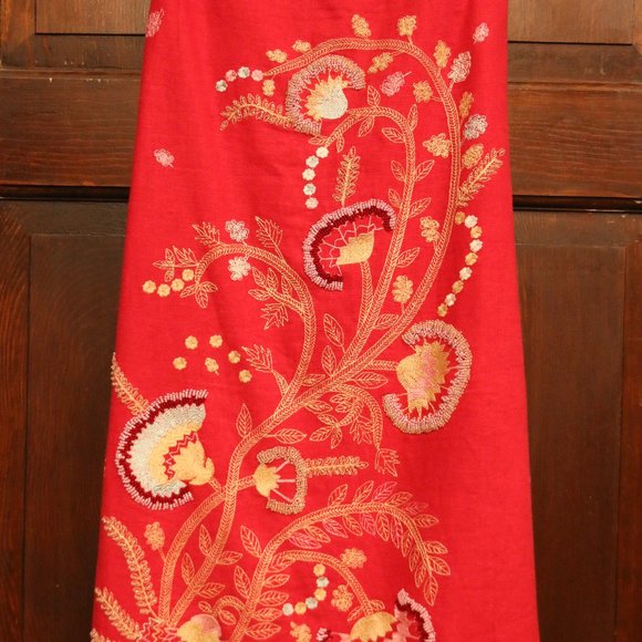Red Flower Skirt (read below) - Picture 1 of 6